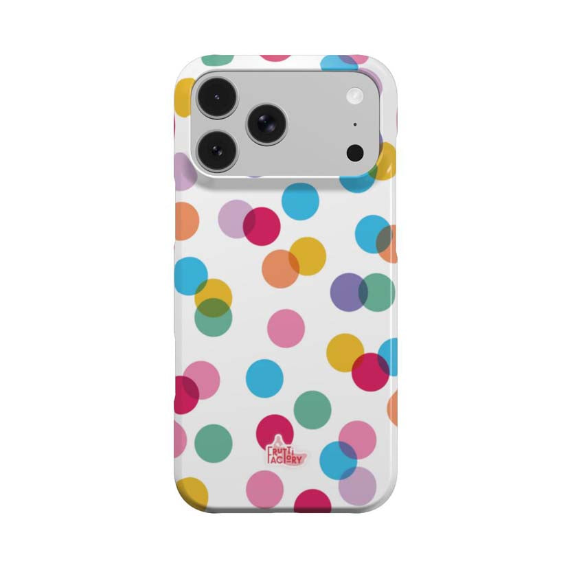 Coque Arti Confetti - iPhone - Antichoc - blanc