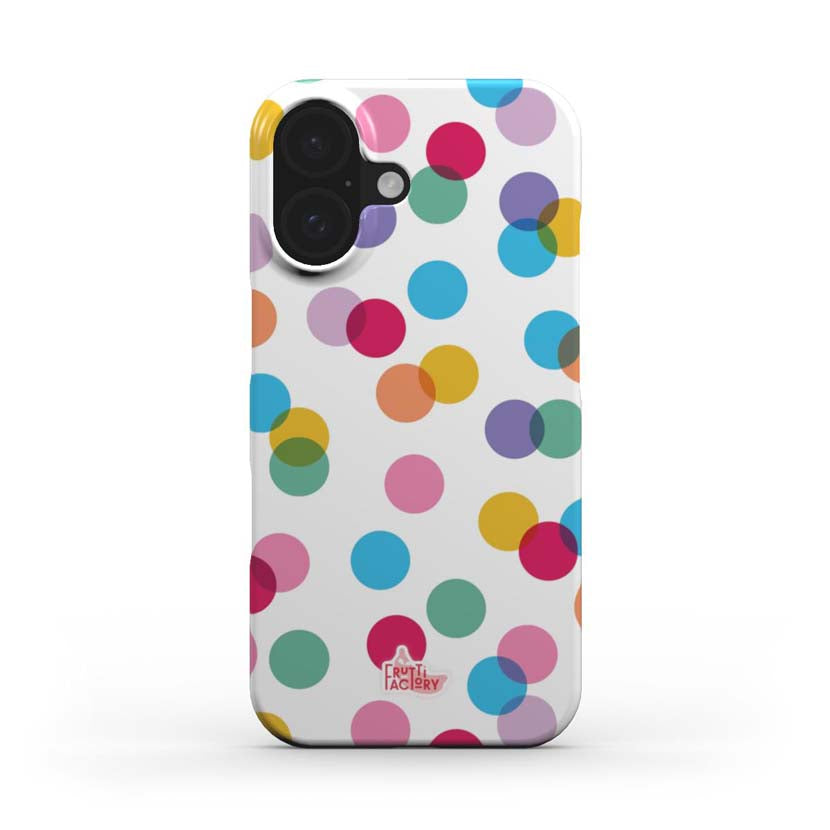 Coque Arti Confetti - iPhone - Antichoc - blanc