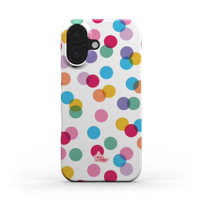 Coque Arti Confetti - iPhone - Antichoc - blanc