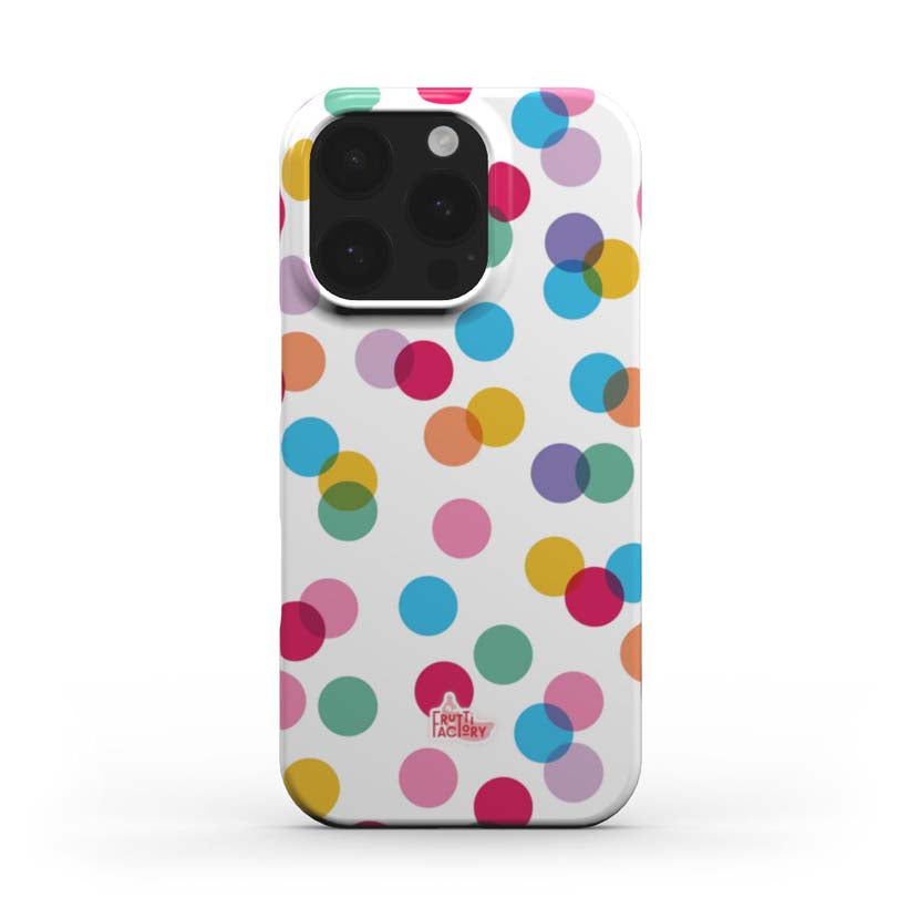Coque Arti Confetti - iPhone - Antichoc - blanc