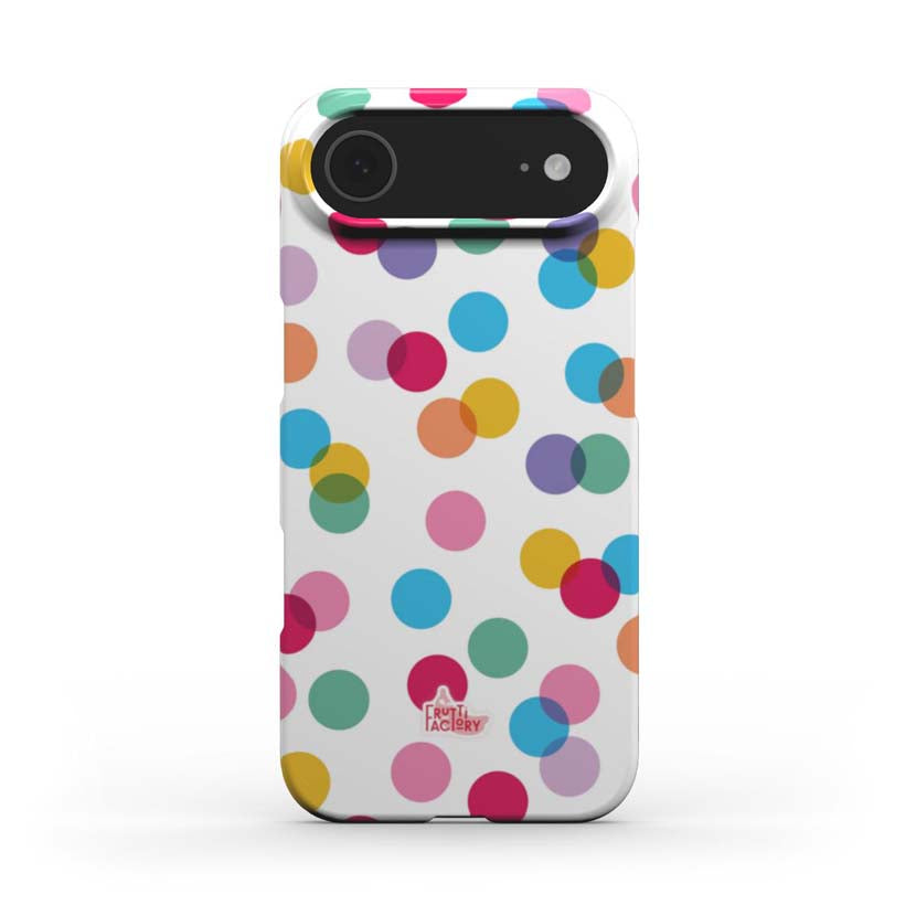 Coque Arti Confetti - iPhone - Antichoc - blanc
