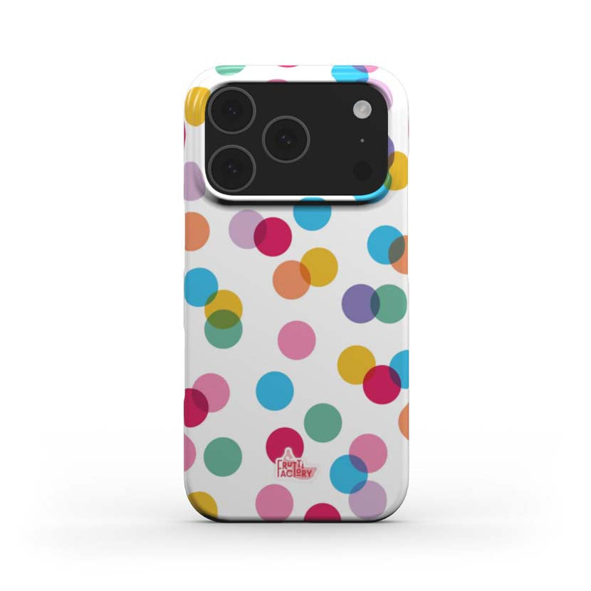 Coque Arti Confetti - iPhone - Antichoc - blanc