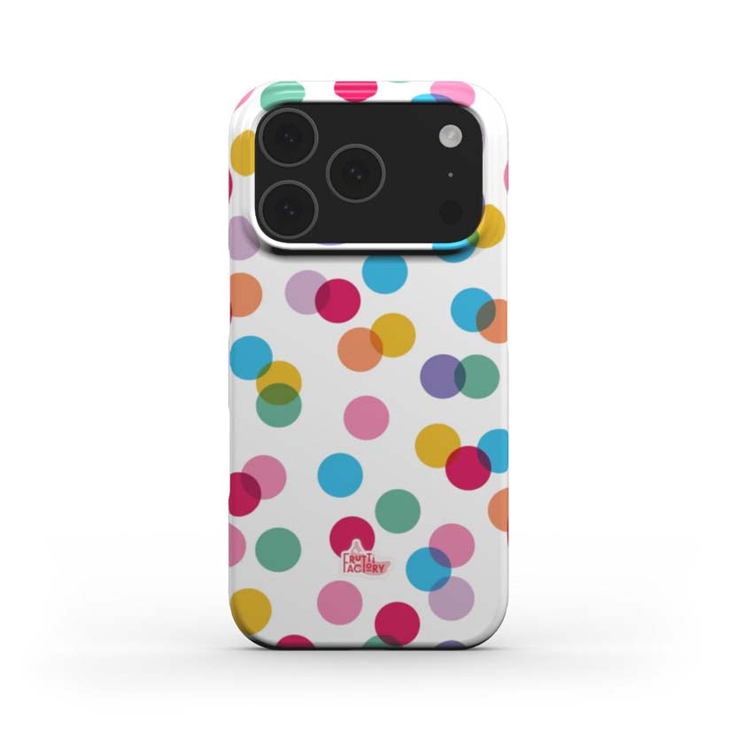 Coque Arti Confetti - iPhone - Antichoc - blanc