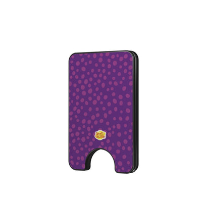 Porte-cartes magnétique dalmatien violette, vue de face
