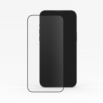 Protection d'écran en verre trempé à côté d'un Samsung Galaxy, vue de face