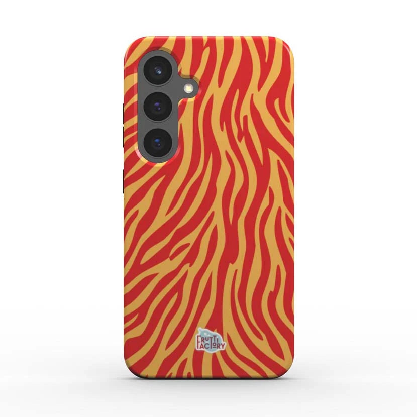 Coque de téléphone - Samsung Galaxy - Fine - Graou Safari - Orange