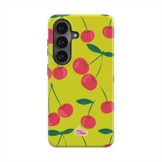Coque de téléphone - Samsung Galaxy - Fine - Frutti Cherry Pop - Vert